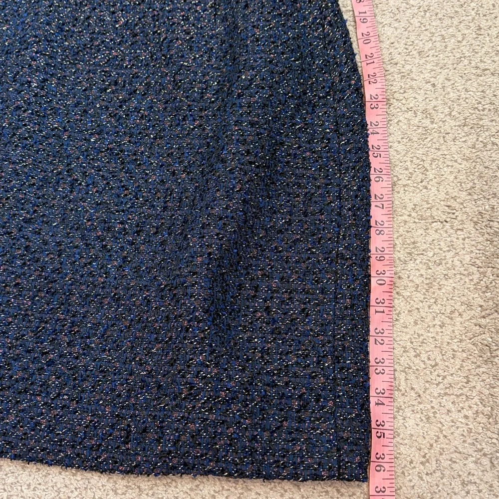 J. Crew Sparkle Sheath Navy Tweed Dress, 00